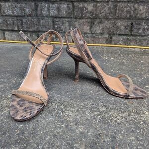 Jessica Simpson women's baharia sandals ankle straps stiletto heels size 7.1/2